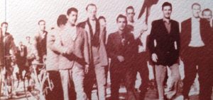 Feliciano Barone in giacca nera